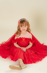 Vestido para niña Fragmento Rojo