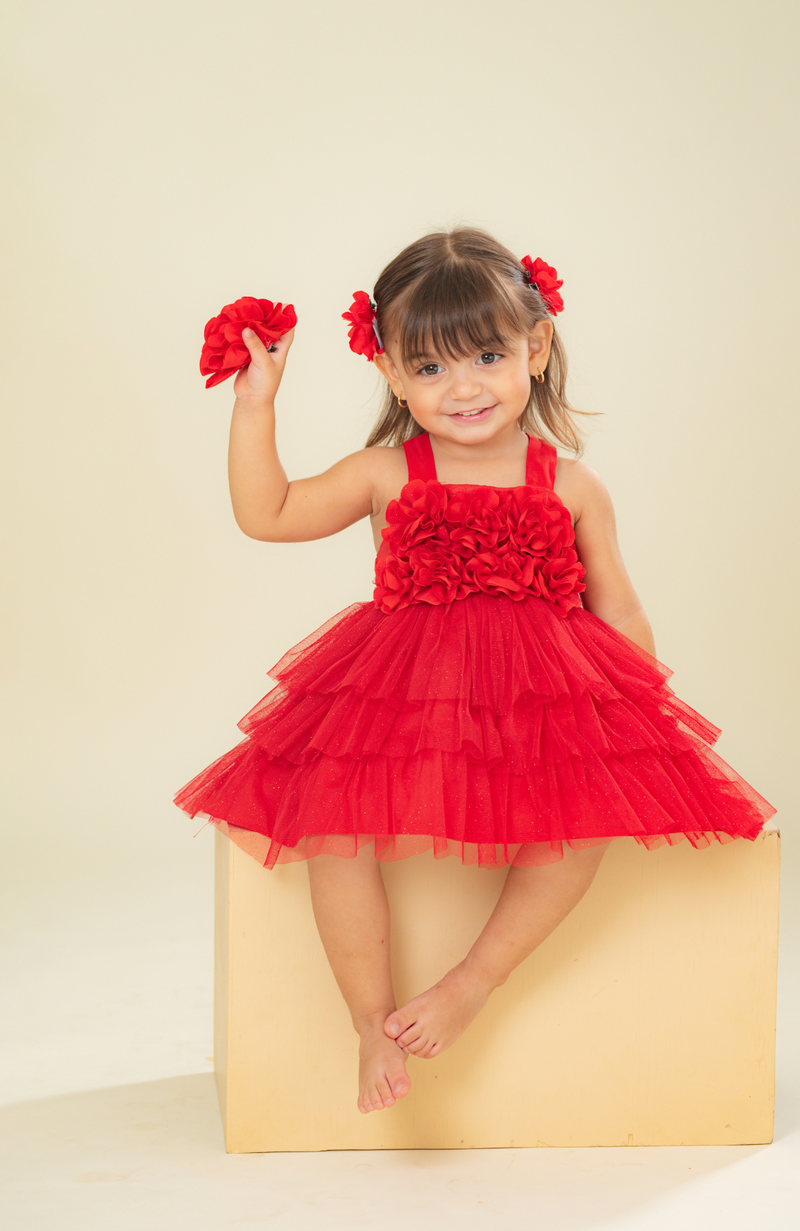 Enterizo para bebita Voz Rojo