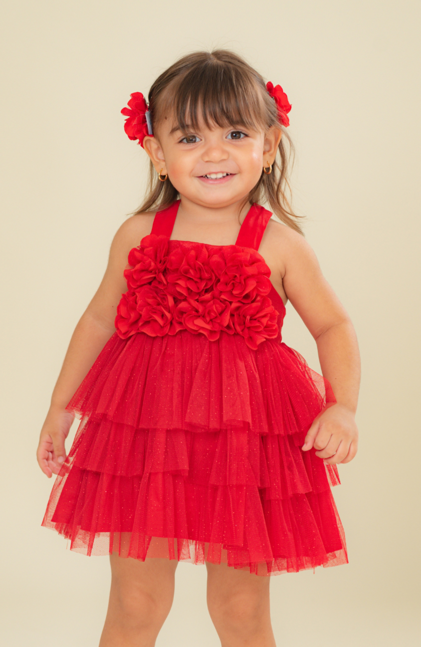 Enterizo para bebita Voz Rojo