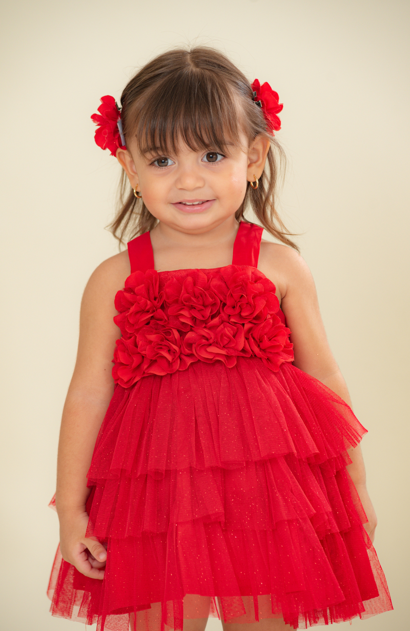 Enterizo para bebita Voz Rojo