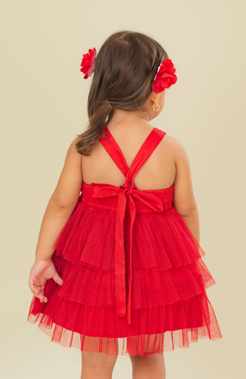 Enterizo para bebita Voz Rojo