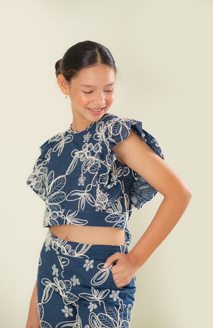 Conjunto Para Niña Desiderata Azul