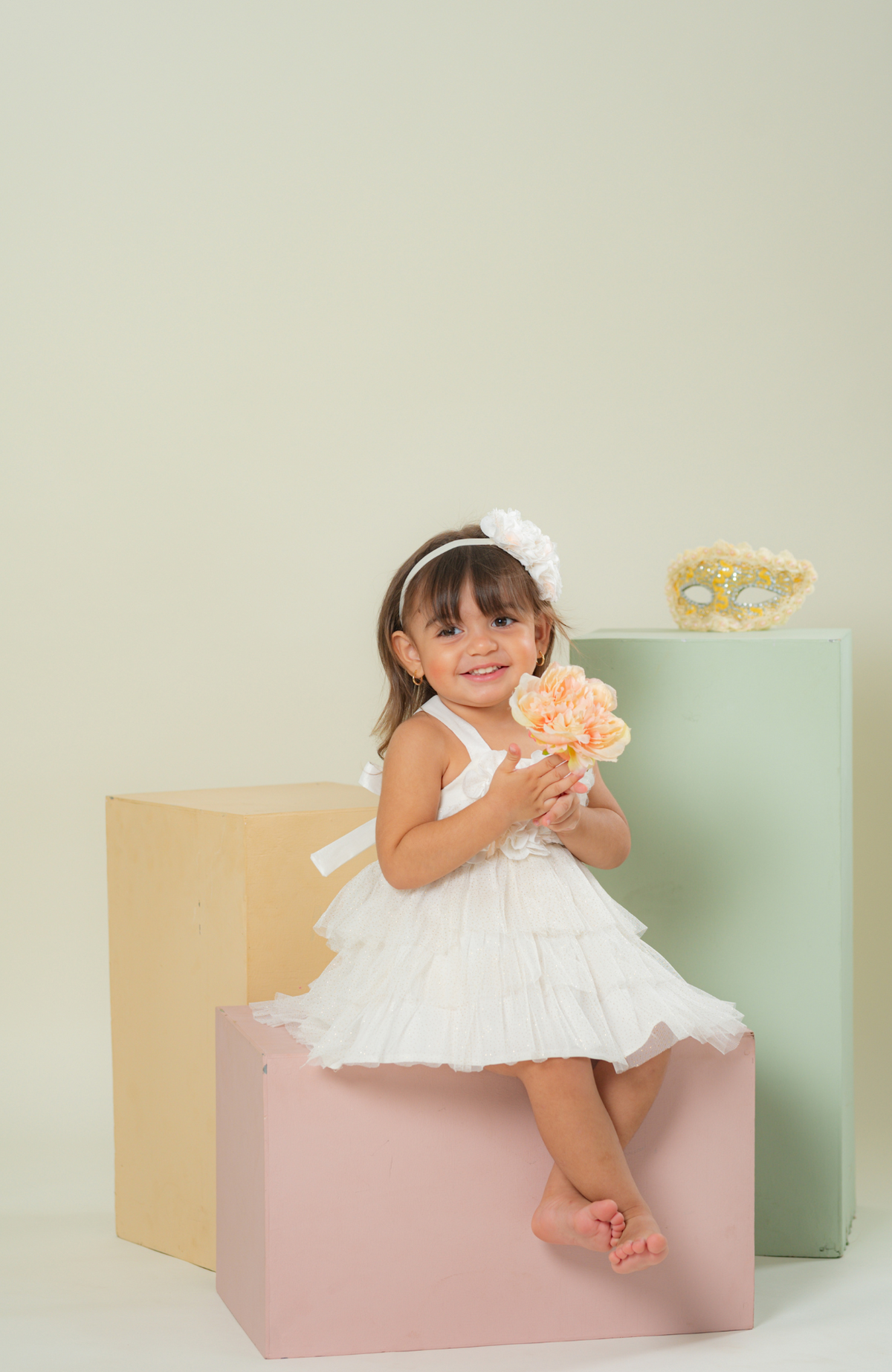 Enterizo para bebita Voz Beige