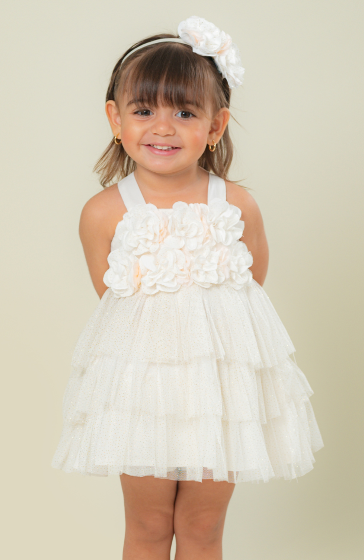 Enterizo para bebita Voz Beige