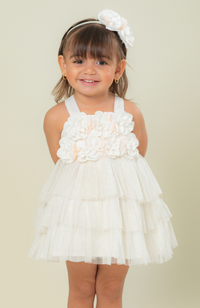 Enterizo para bebita Voz Beige