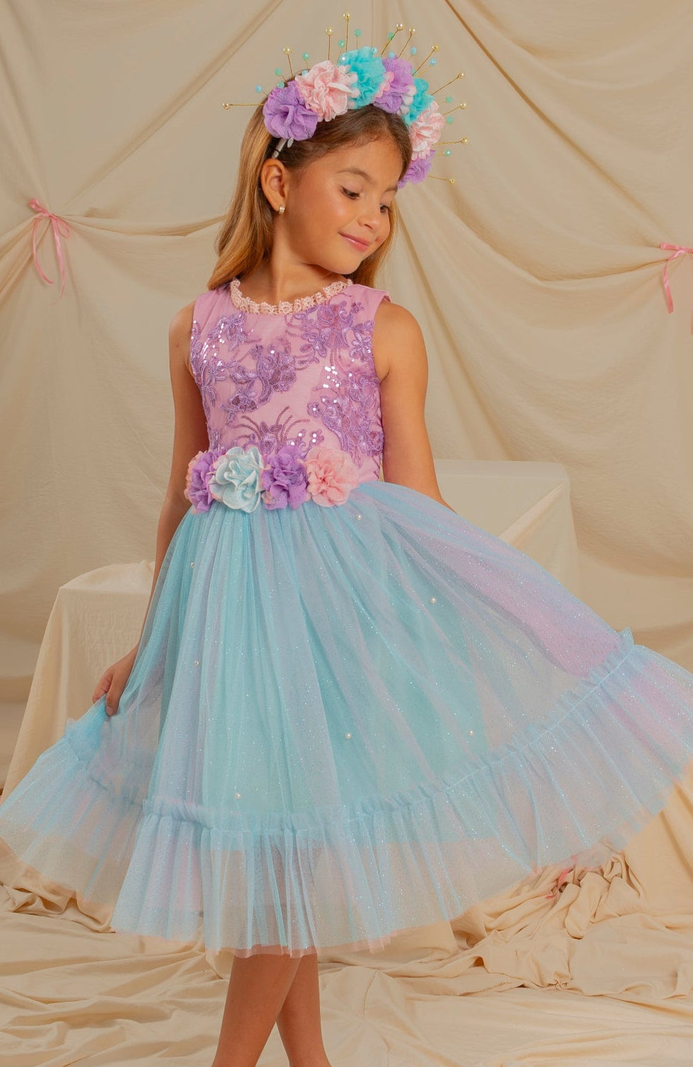 Vestido para niña Alma Multicolor