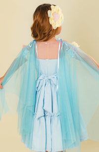 Vestido para niña Fragmento Azul