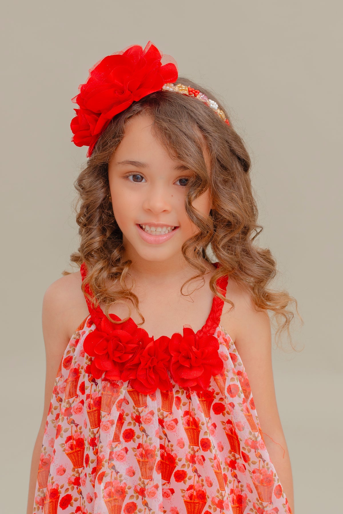 Vestido Para niña Autentica Rojo