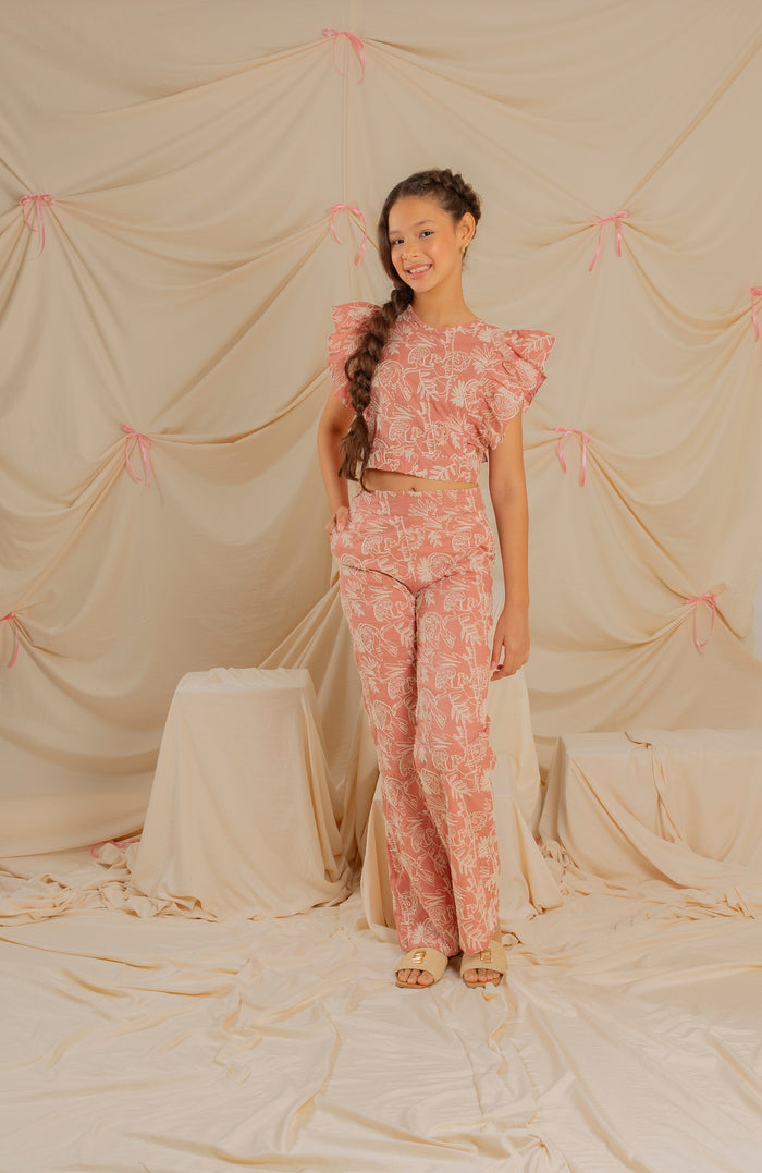 Conjunto Para Niña Desiderata Rosa