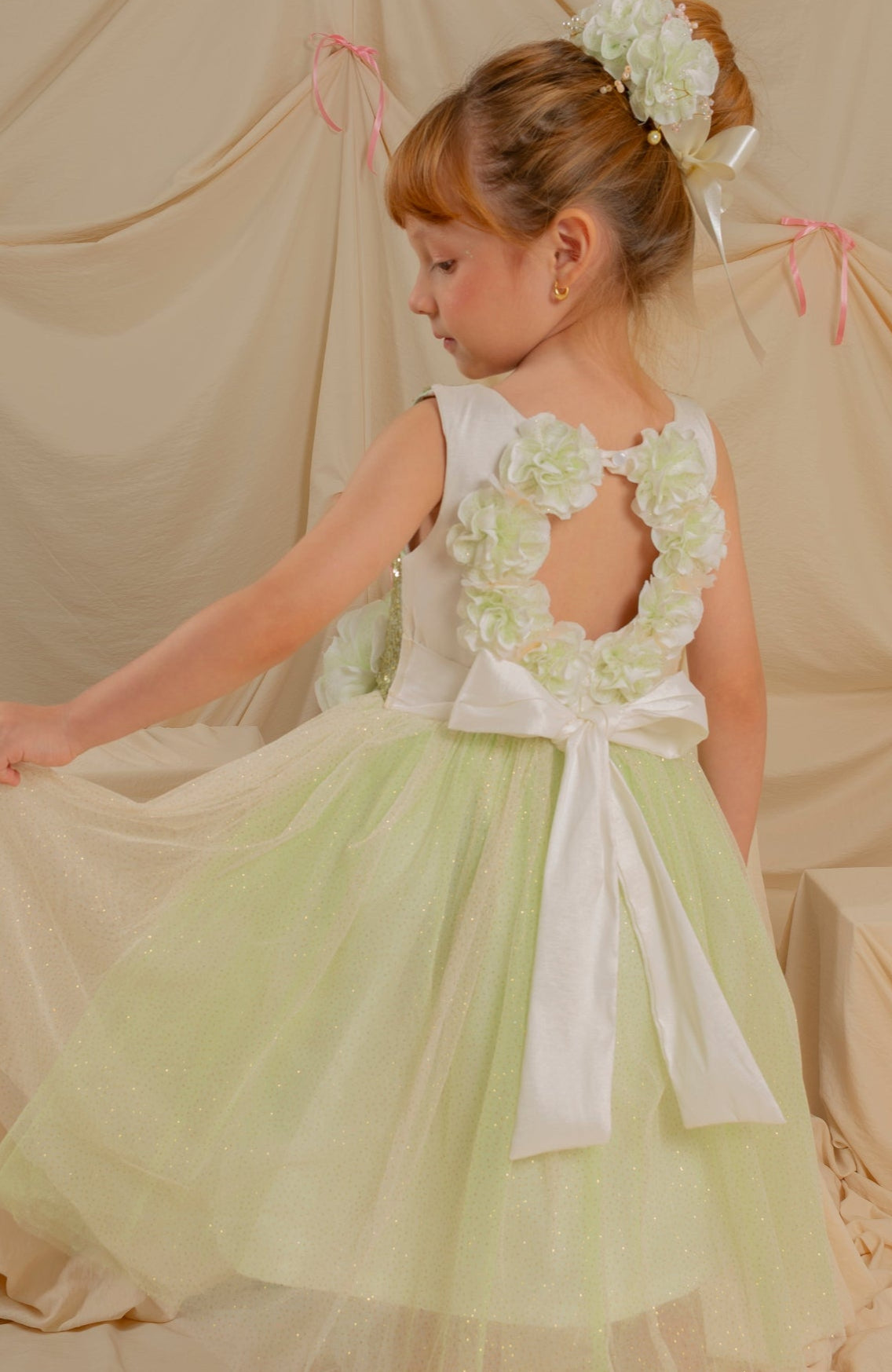 Vestido para Niña Lirica verde