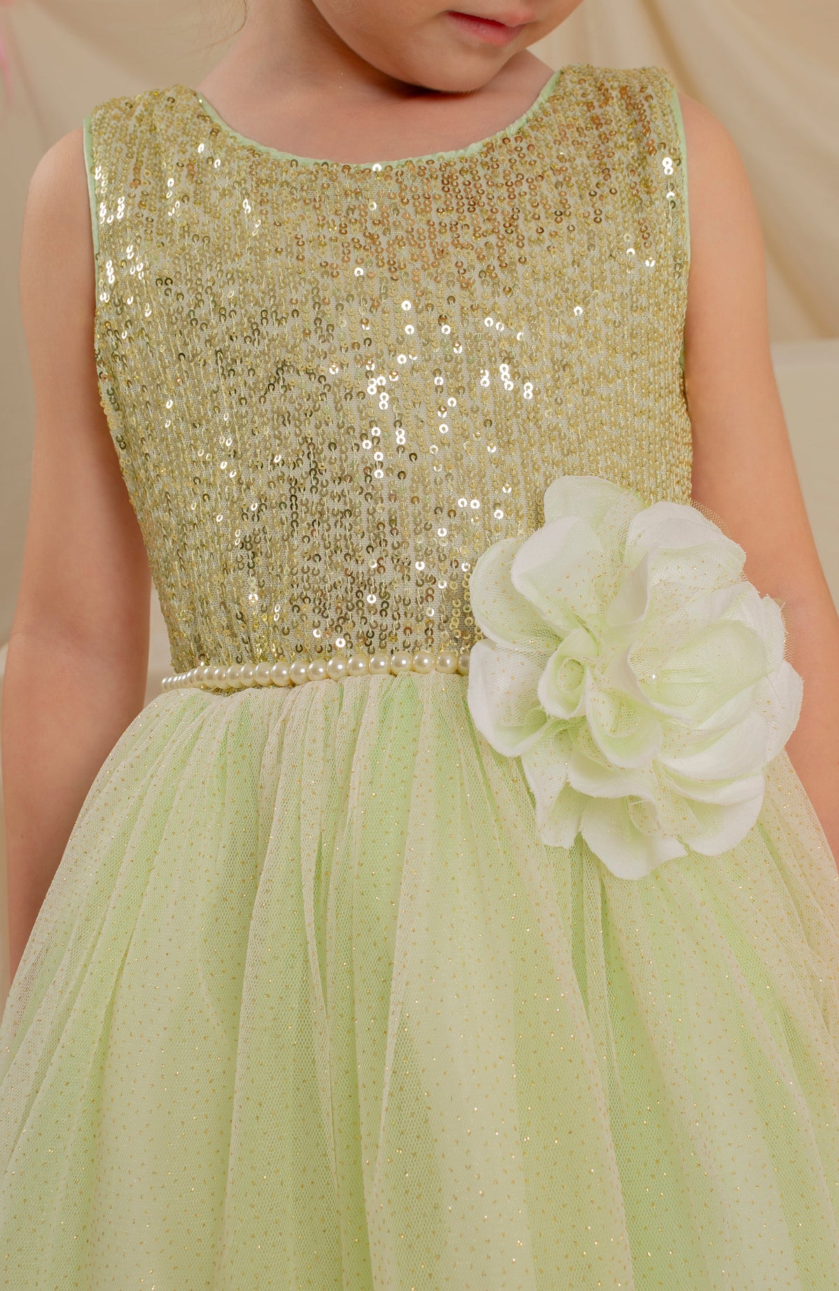 Vestido para Niña Lirica verde