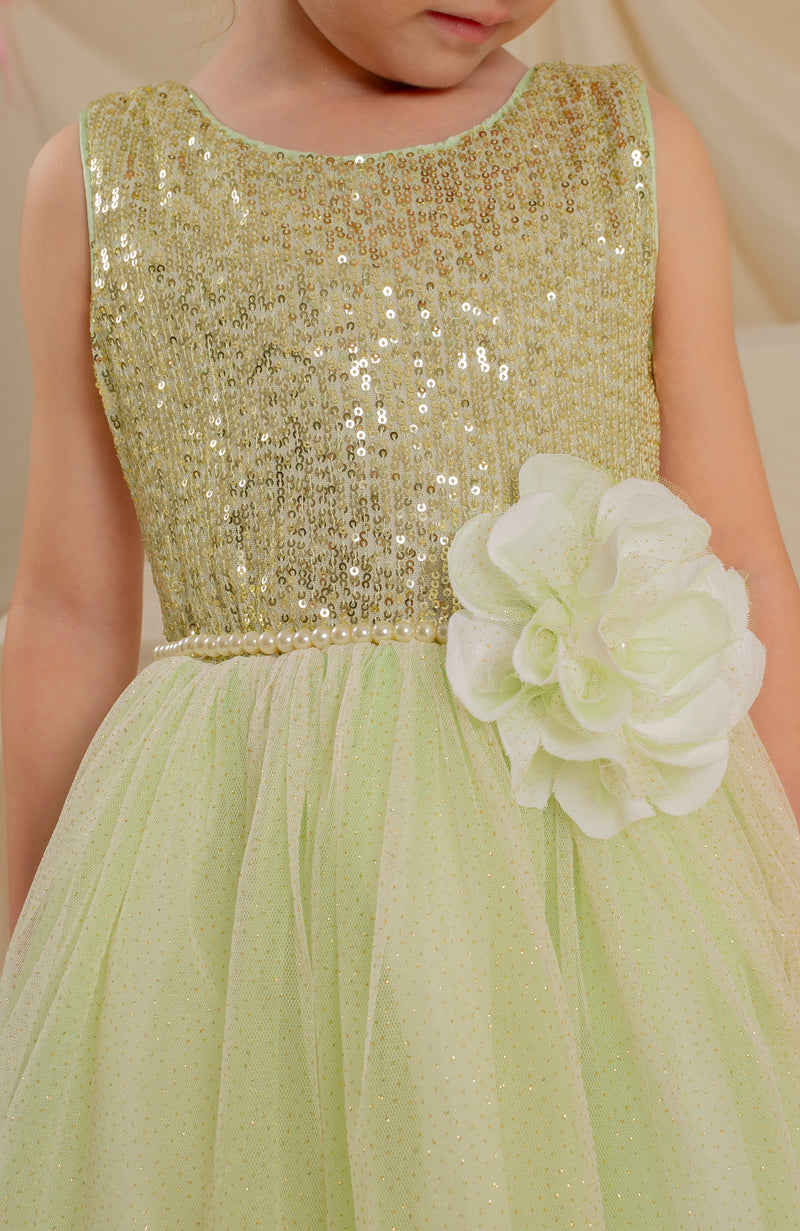 Vestido para Niña Lirica verde