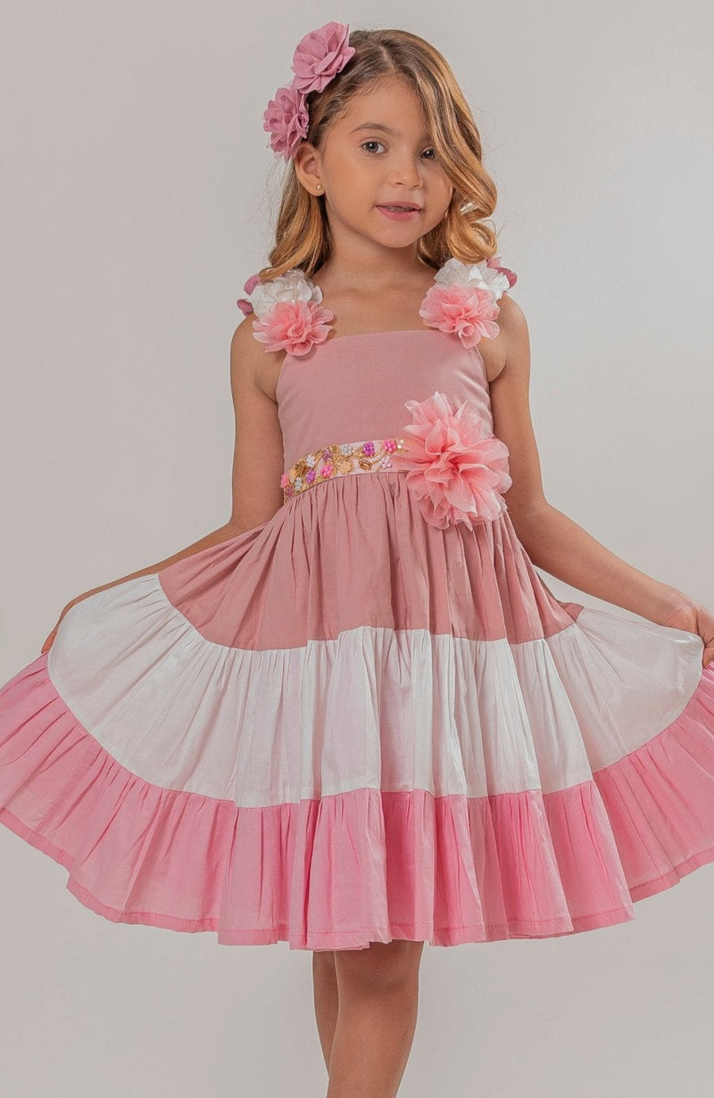 Vestido para Bebita Soy Creativa Rosa