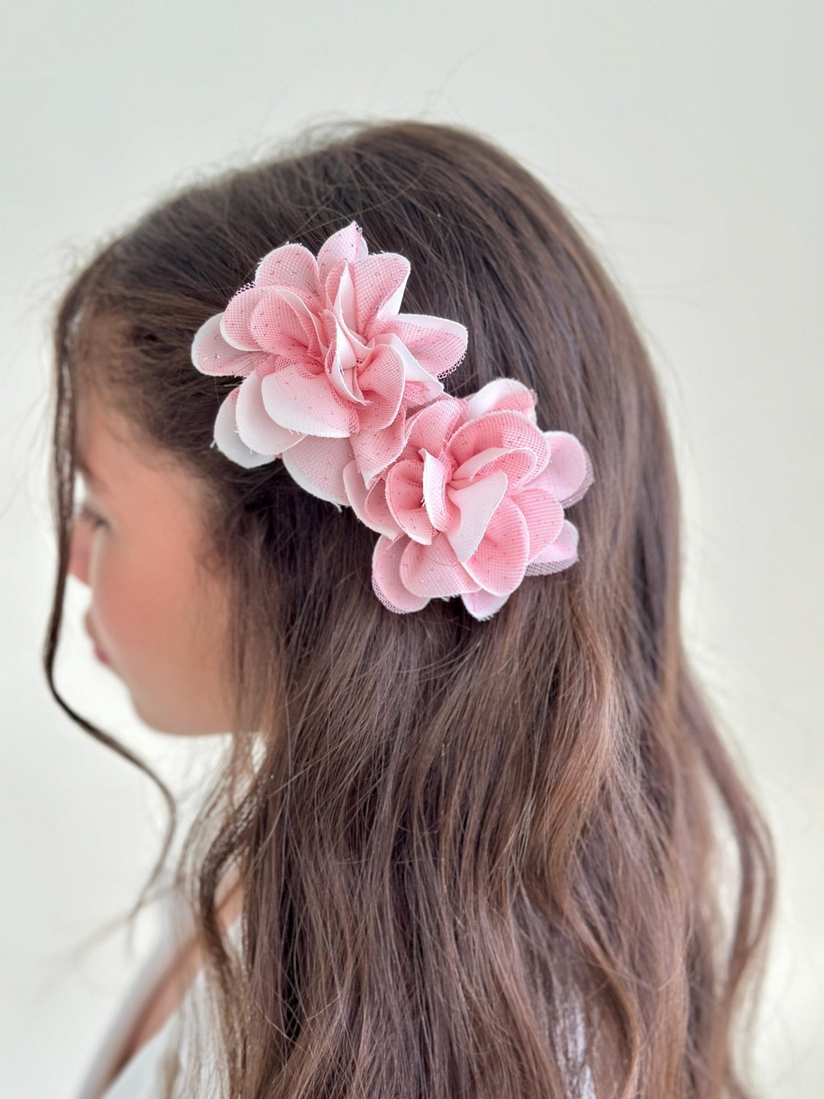 Pinzas Mini Shonguitos  Rosa-Blanco