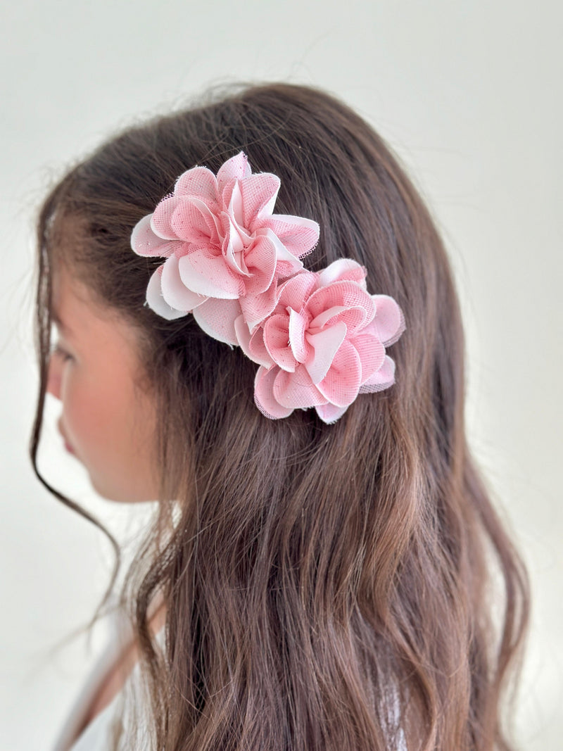 Pinzas Mini Shonguitos  Rosa-Blanco