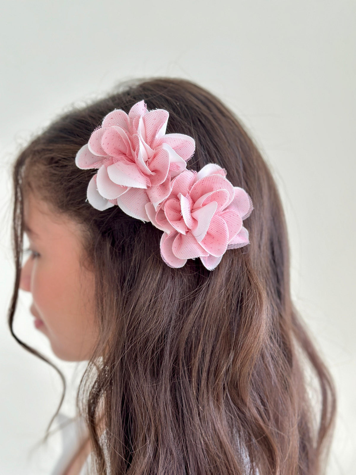 Pinzas Mini Shonguitos  Rosa-Blanco