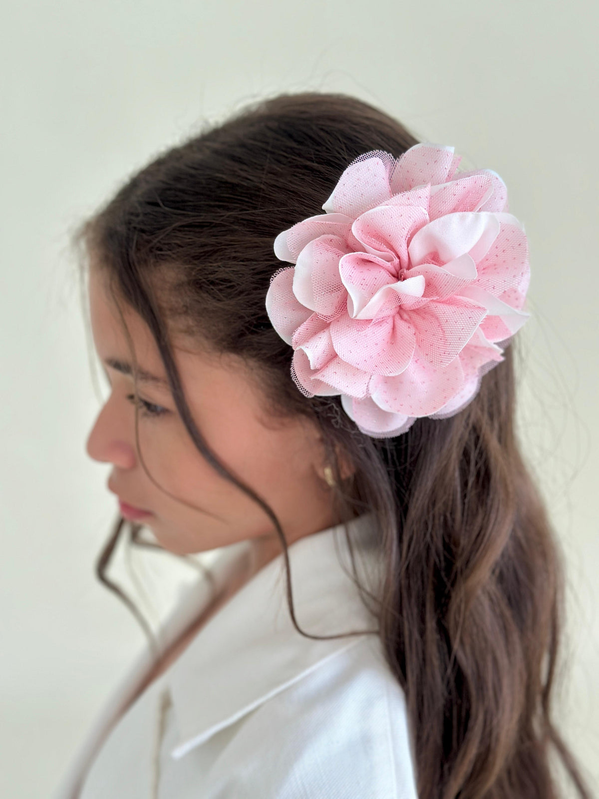 Pinzas Shonguitos  Rosa-Blanco