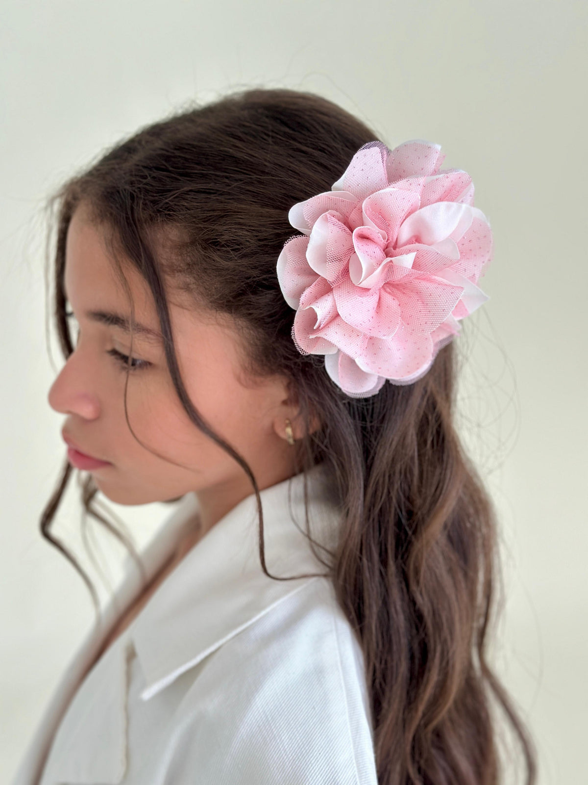 Pinzas Shonguitos  Rosa-Blanco