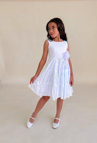 Vestido Blanco para Niña Delicada