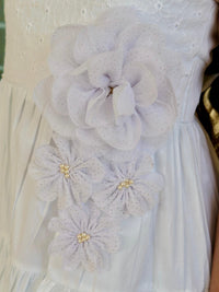 Vestido Blanco para Niña Delicada