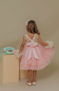 Vestido para Bebita Libros Rosa