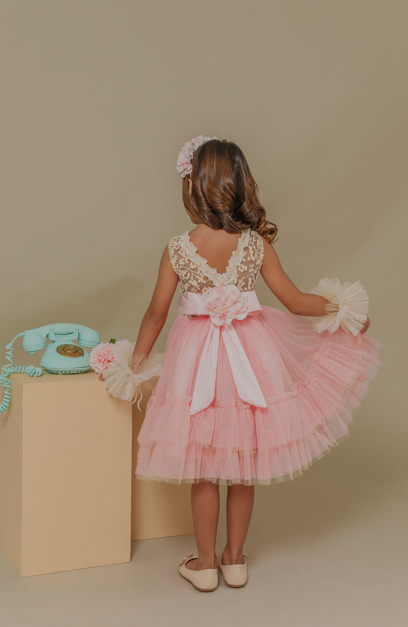 Vestido para Bebita Libros Rosa