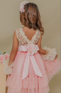 Vestido para niña Libros Rosa