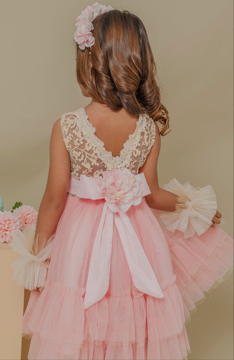 Vestido para niña Libros Rosa