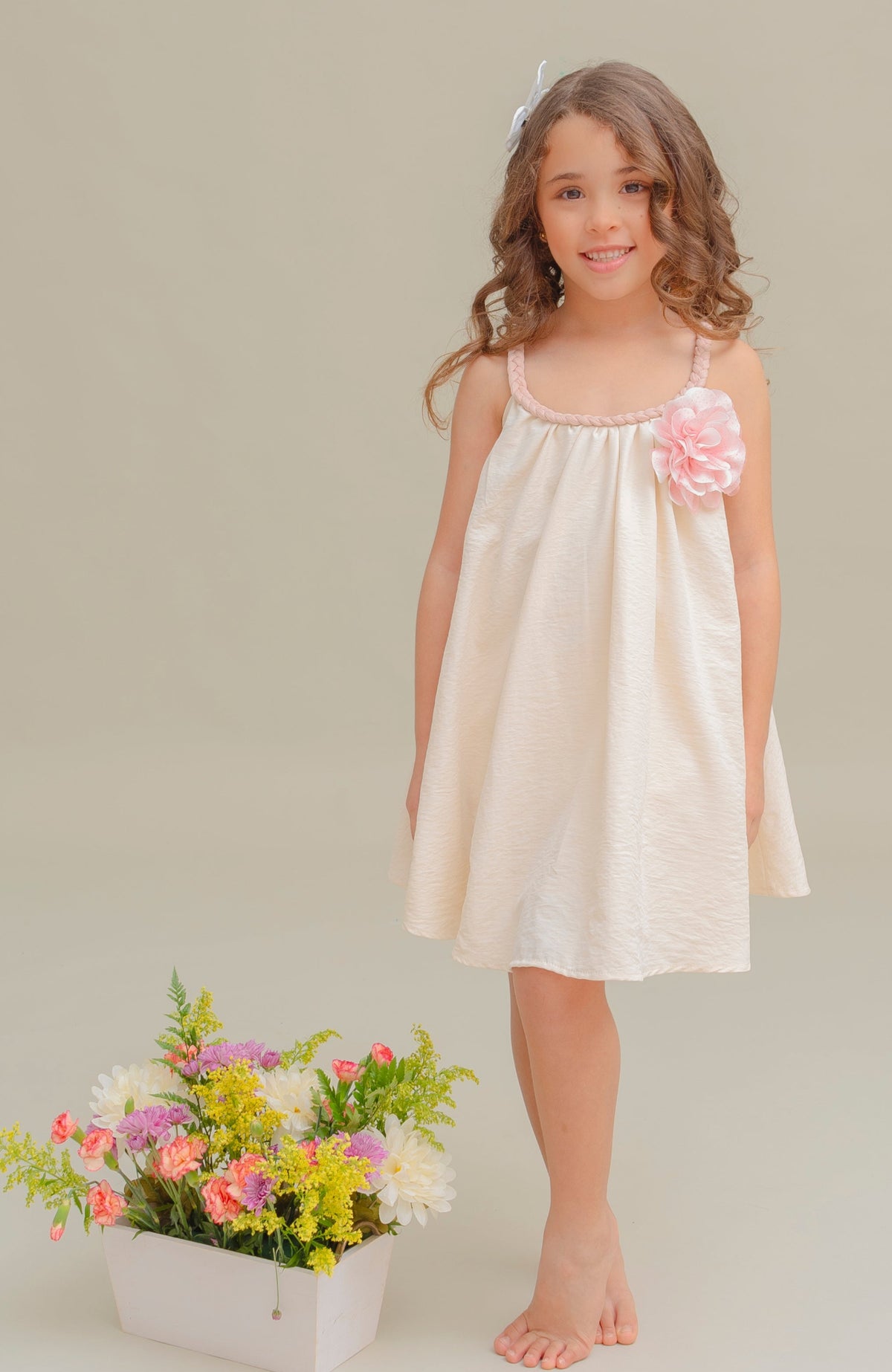 Vestido Para niña Melisas Beige