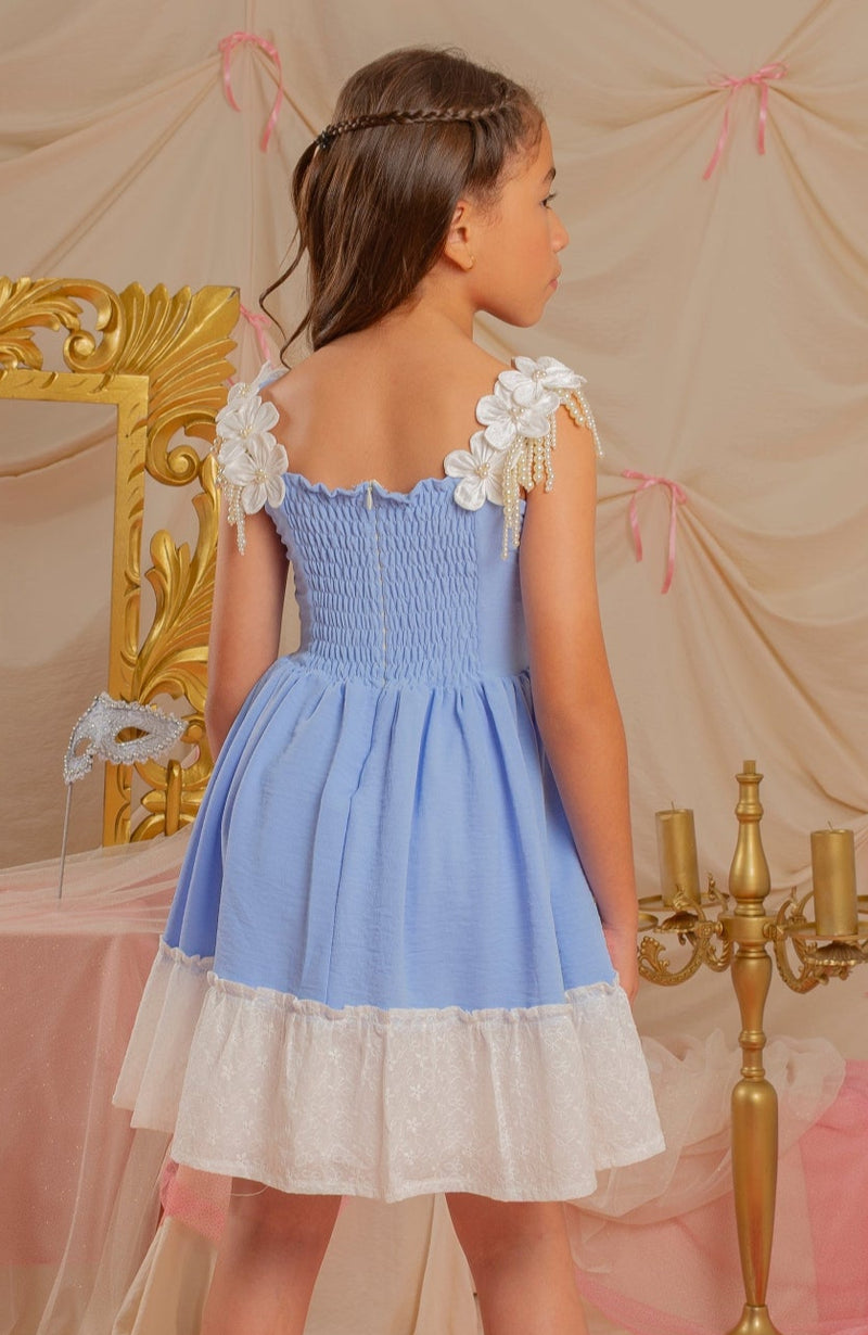 Vestido para niña Opera Azul