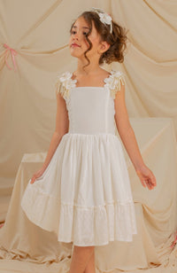 Vestido para niña Opera Beige