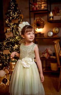 Vestido para Niña Lirica verde