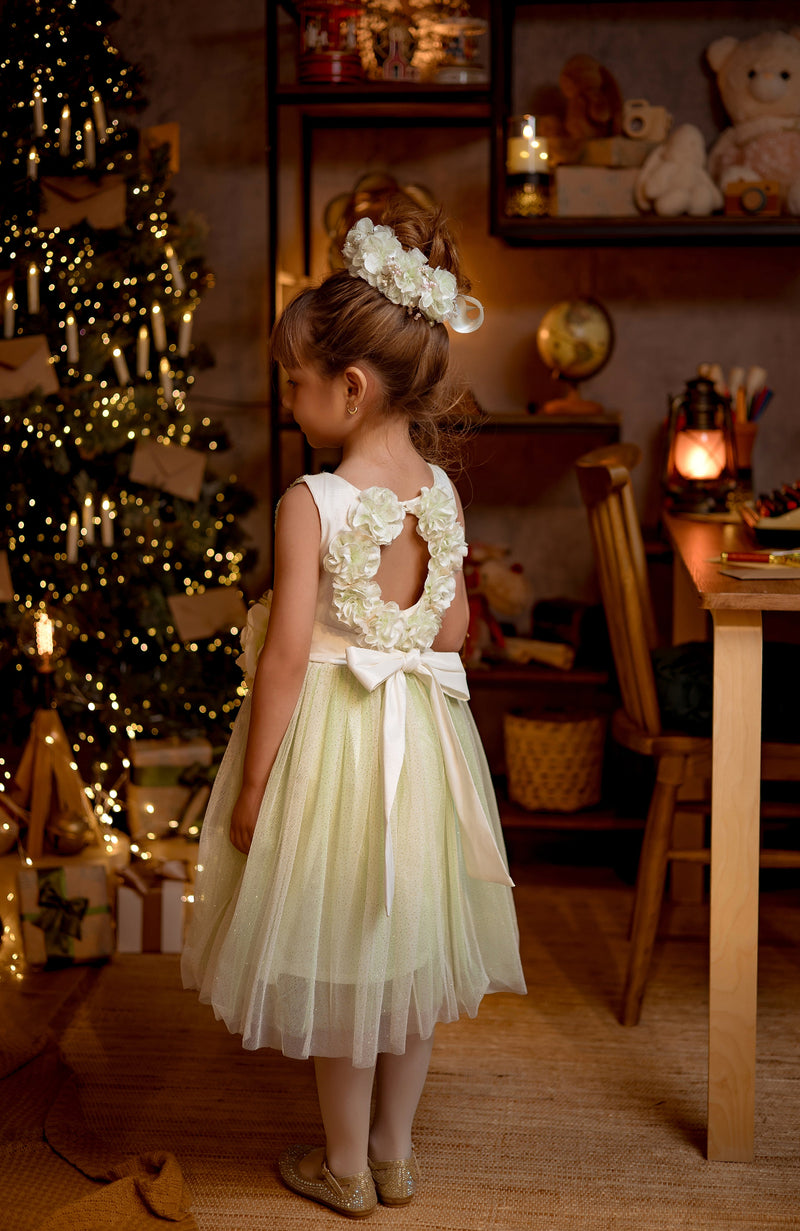 Vestido para Niña Lirica verde