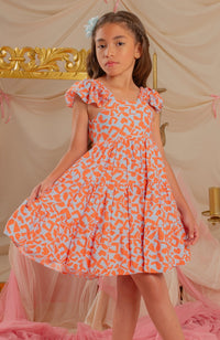 Vestido para Niña Metáfora Naranja
