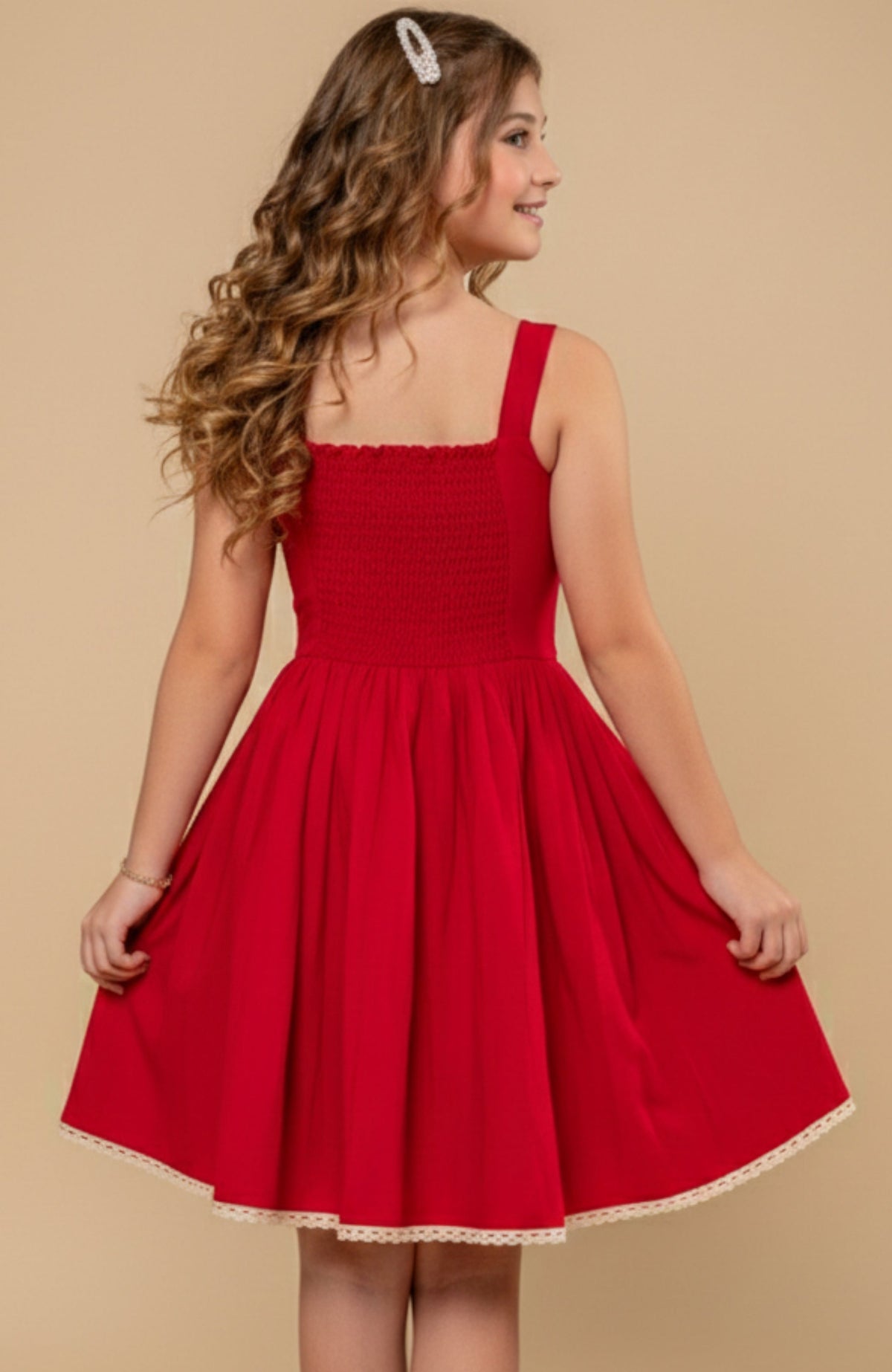 Vestido para Niña Torbellino Rojo