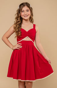 Vestido para Niña Torbellino Rojo
