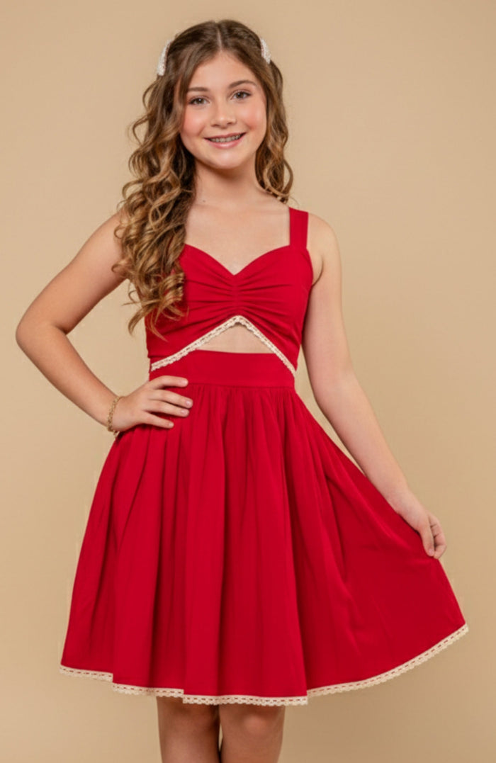 Vestido para Niña Torbellino Rojo